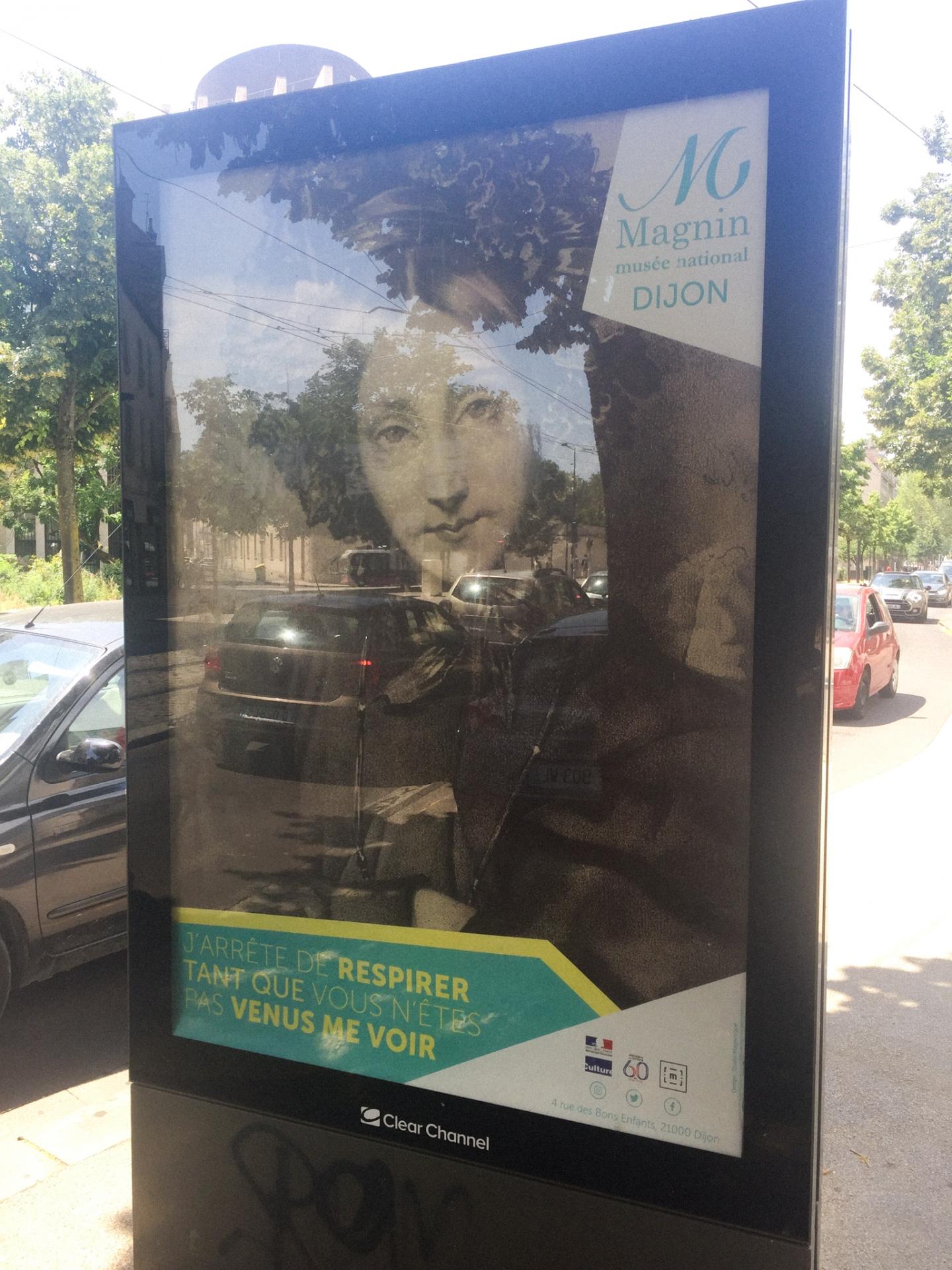 Campagne d'affichage du musée Magnin quatrième affiche dans la rue